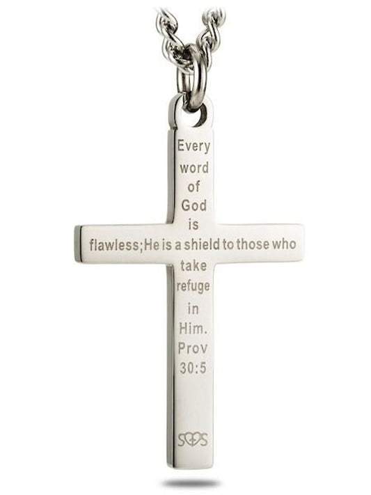 Alala Men’s Proverbs 30:5 Cross Necklace