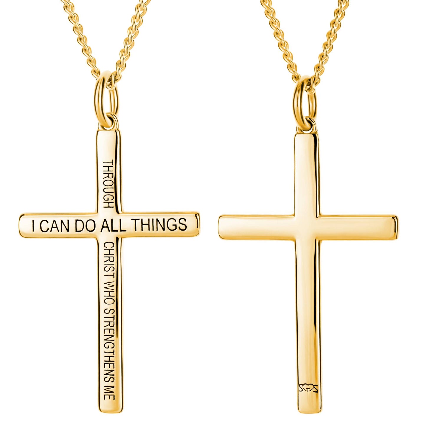 Alala Men’s Philippians 4:13 Cross Necklace