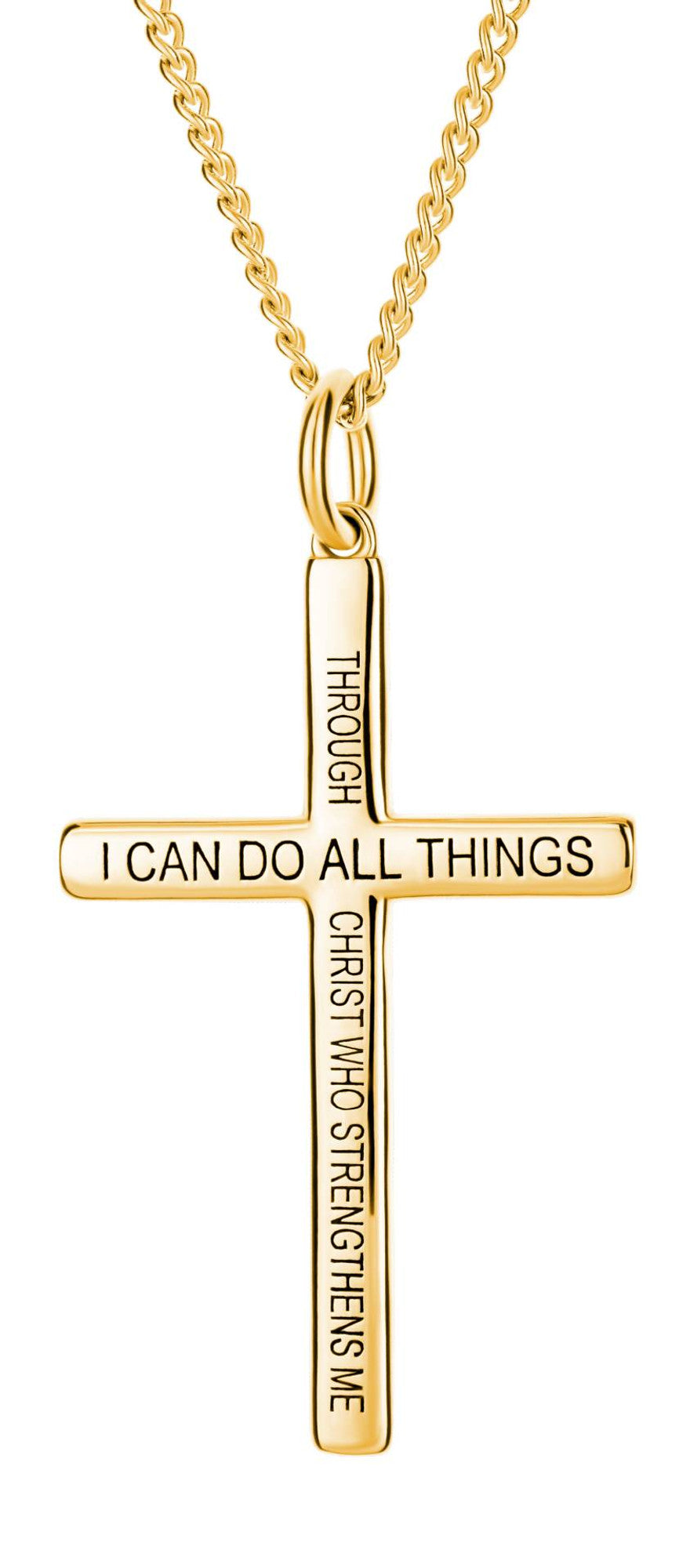 Alala Men’s Philippians 4:13 Cross Necklace