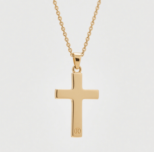 Alala | Gold Plated "I Can Do All Things" Cross Necklace