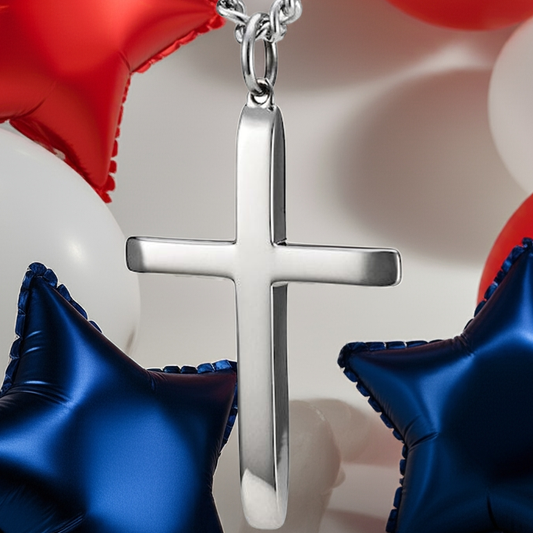 Alala "It Is Finished" Tapered Cross Necklace