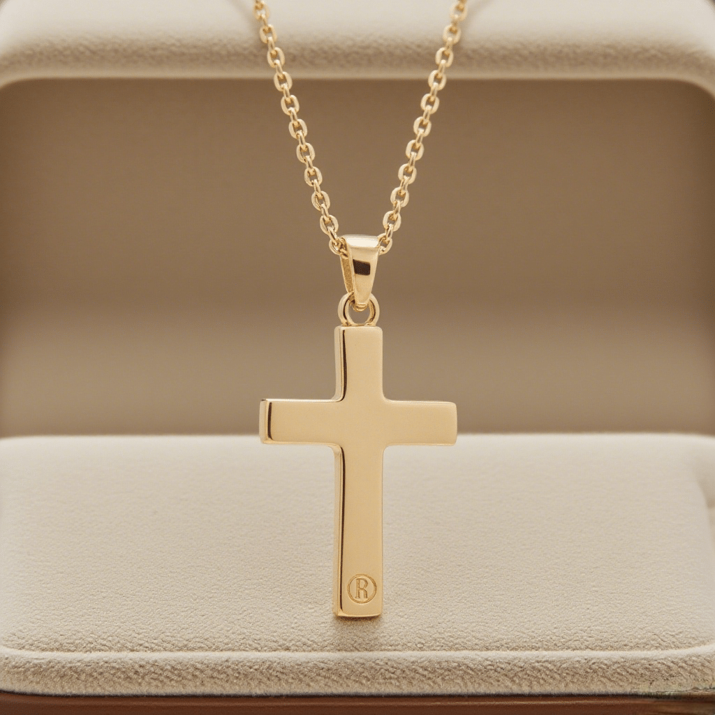 Alala | Gold Plated "I Can Do All Things" Cross Necklace