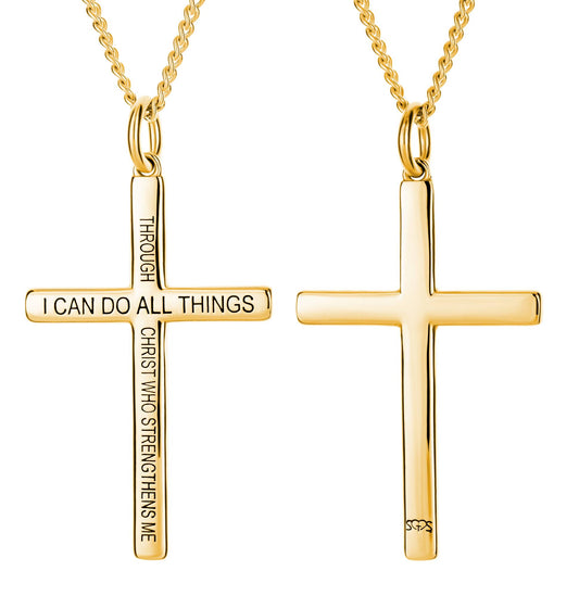Alala Men’s Philippians 4:13 Cross Necklace