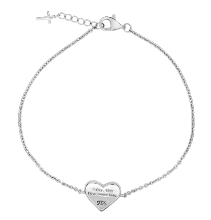 Alala Mother of Pearl Heart Sterling Silver Bracelet