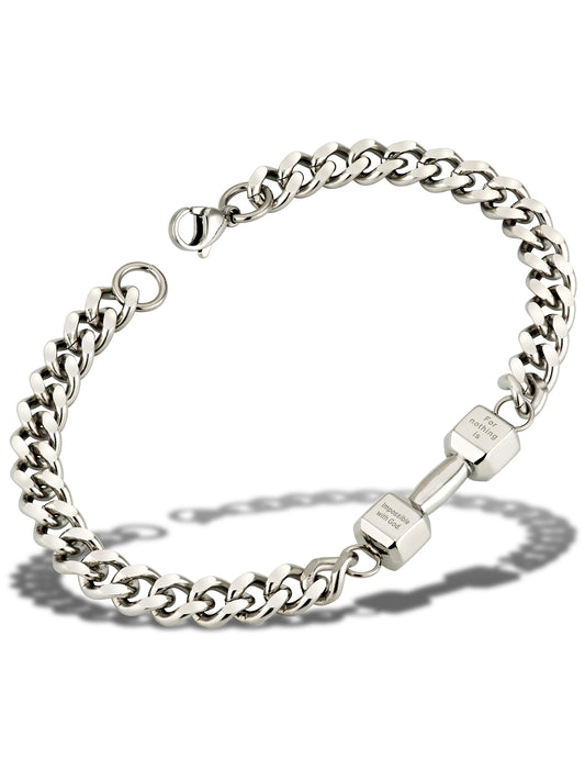 Alala "Nothing Is Impossible" Dumbbell Bracelet