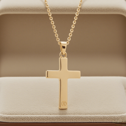 Alala | Gold Plated "I Can Do All Things" Cross Necklace